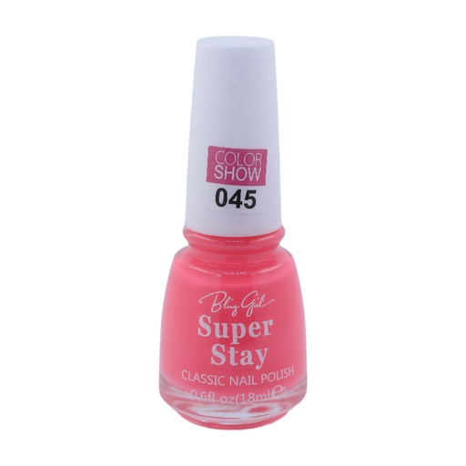 [6342112071856] Bling Girl SUPER STAY CLASSIC NAIL POLISH18ml  045#[S2401P03]