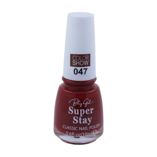 [6342112071856] Bling Girl SUPER STAY CLASSIC NAIL POLISH18ml  047#[S2401P03]