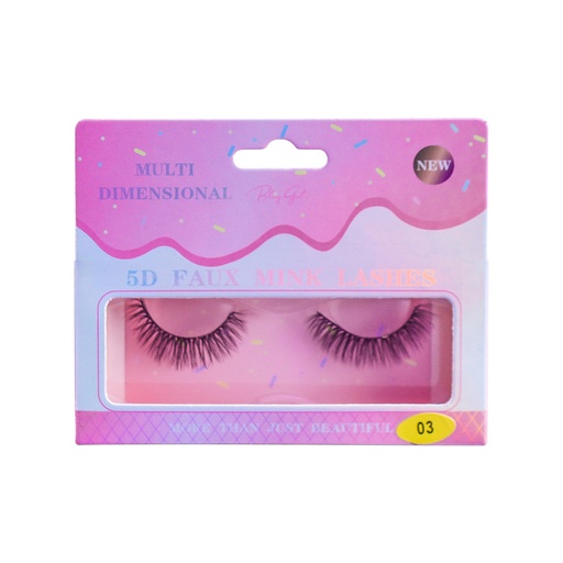 [6612305878563] BLING GIRL MULTI DIMENSIONAL 5D FAUX MINK LASHES[S2402P24]